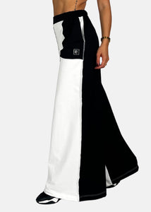 Pantalone a palazzo donna bicolore