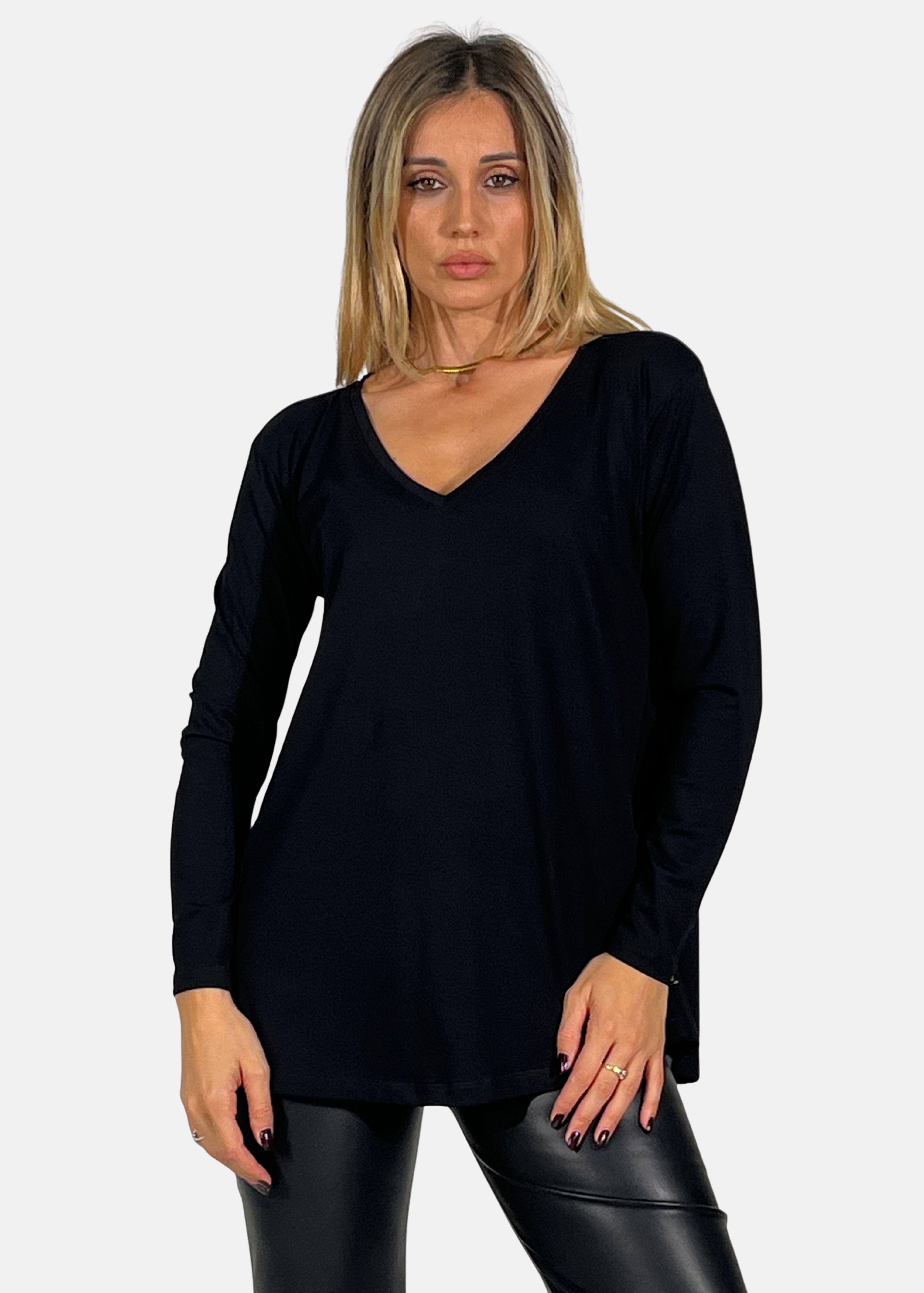 T-Shirt Donna Scolla a V