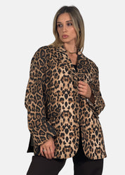 Giacca Donna Over Animalier