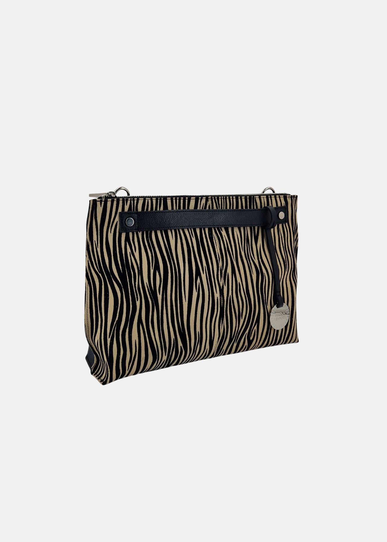Borsa medium a tracolla  in pelle scamosciata