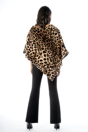 Poncho in ecopelliccia