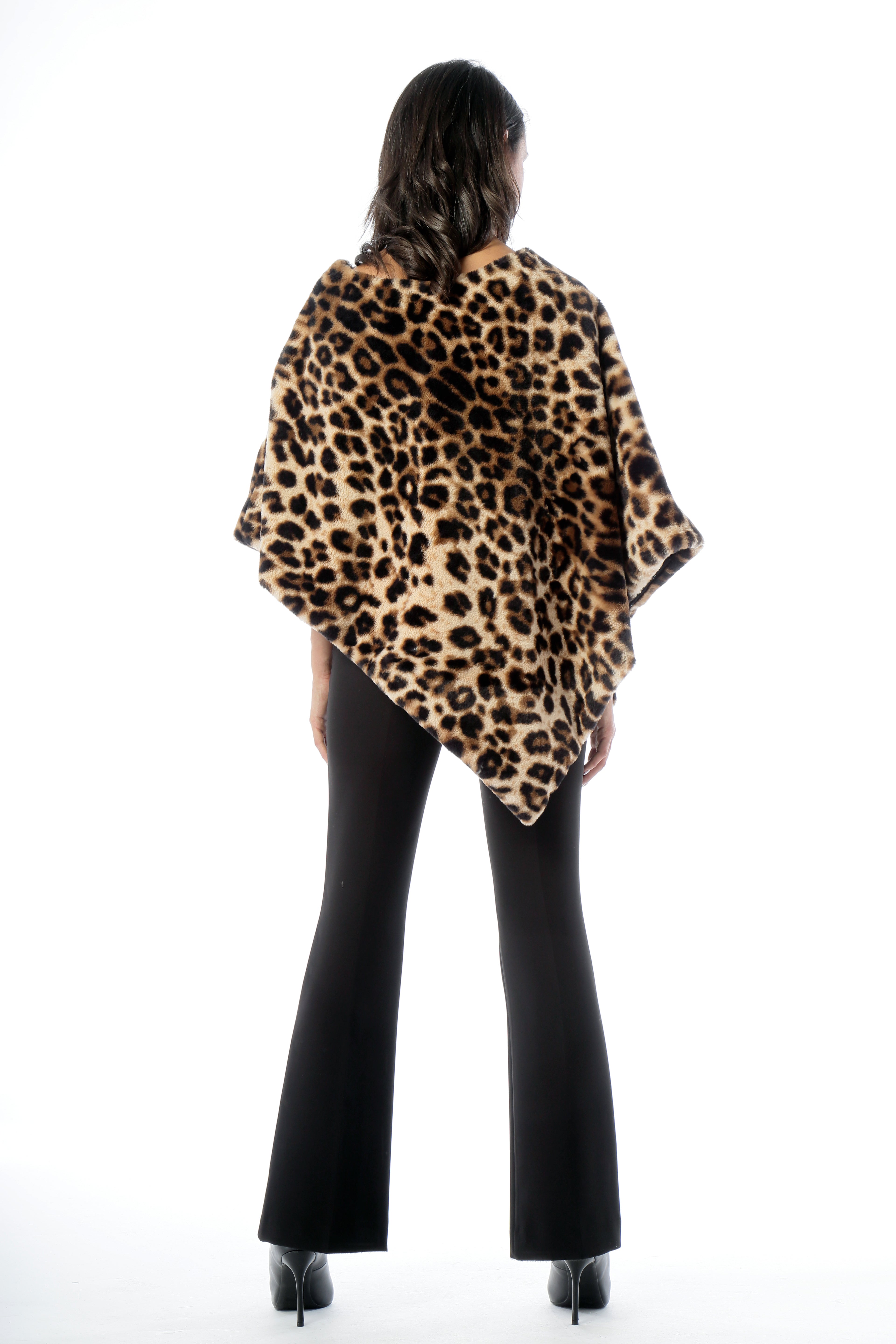 Poncho in ecopelliccia