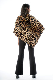 Poncho in ecopelliccia