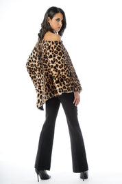 Poncho in ecopelliccia