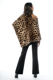 Poncho in ecopelliccia