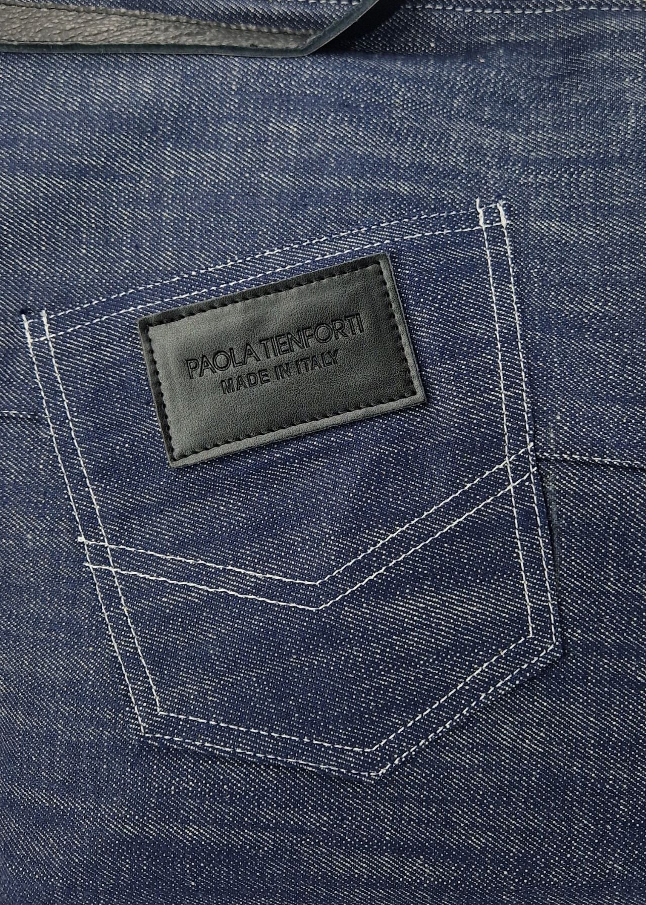 Borsa a mano donna in Jeans e Pelle