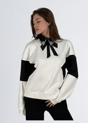 Felpa con collo camicia