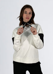 Felpa con collo camicia