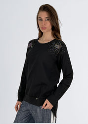 Felpa in cotone stretch