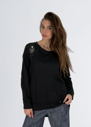 Felpa in cotone stretch