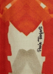 Camicia in viscosa stampa Palm Orange