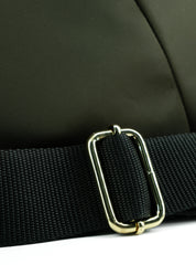 Sacca hobo in nylon con dettagli oro