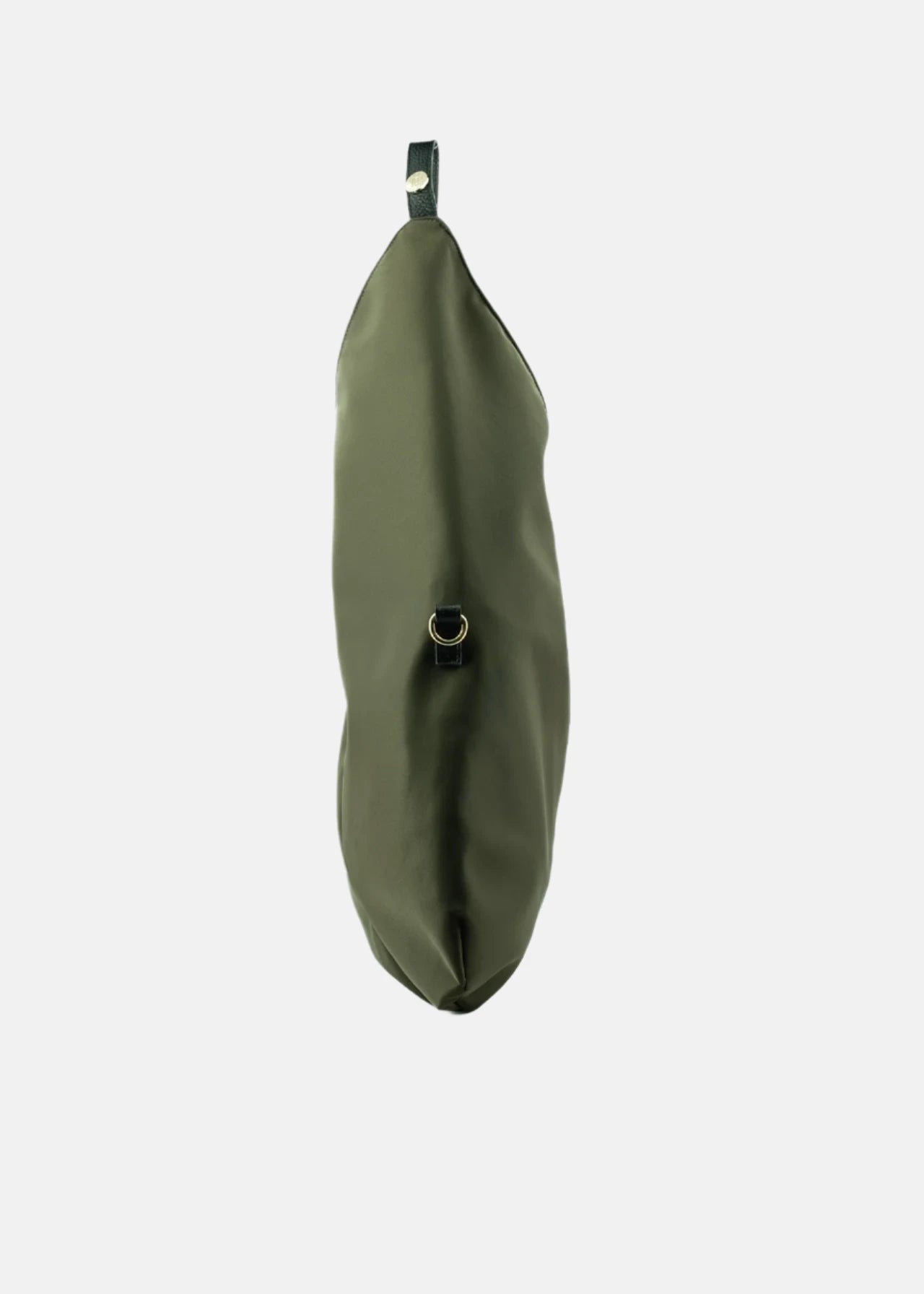 Sacca hobo in nylon con dettagli oro