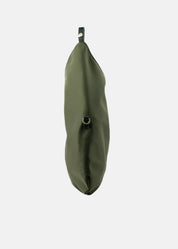 Sacca hobo in nylon con dettagli oro