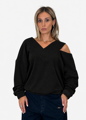 Felpa Donna Scollo a V