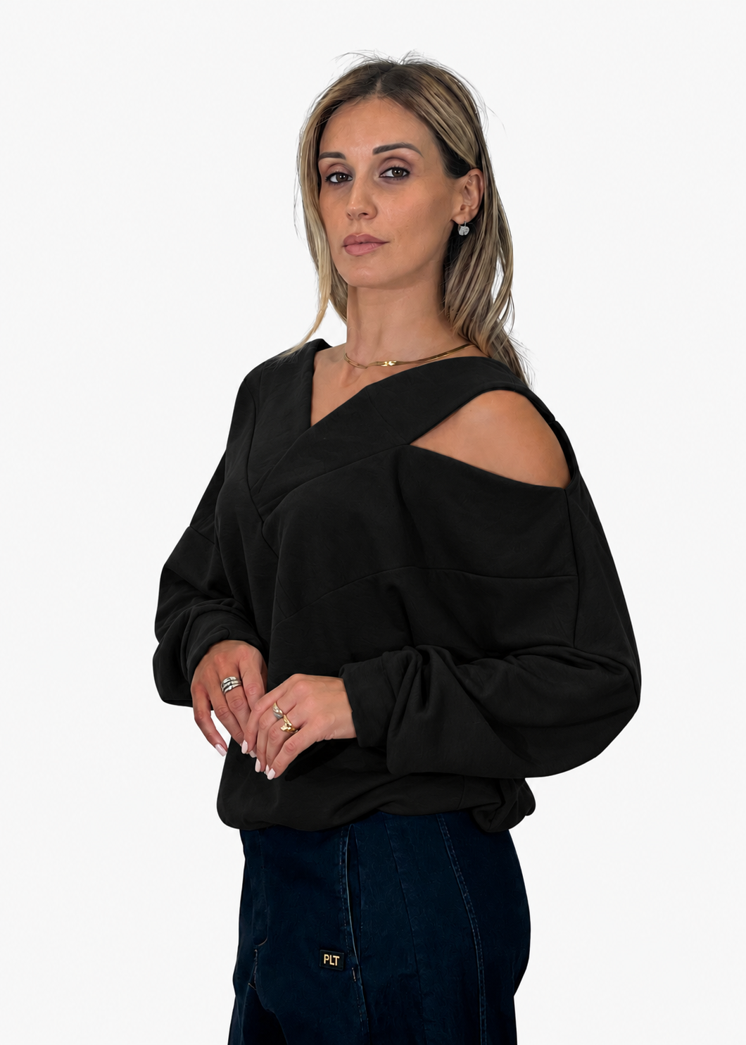 Felpa Donna Scollo a V