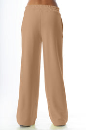 Pantalone palazzo in cotone stretch