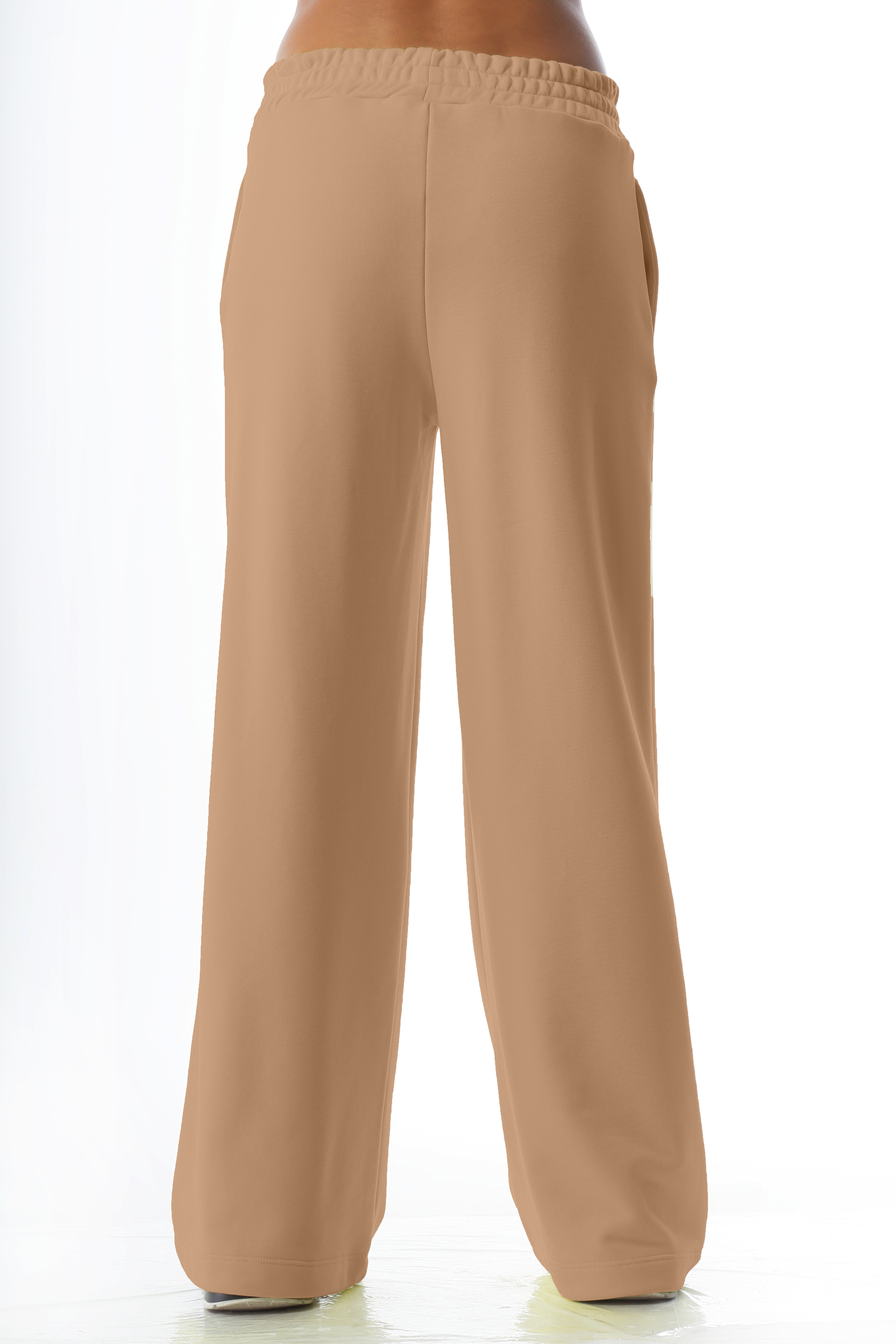 Pantalone palazzo in cotone stretch