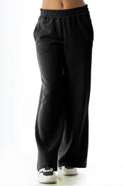 Pantalone palazzo in cotone stretch