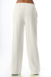 Pantalone palazzo in cotone stretch