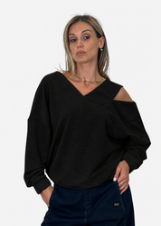 Felpa Donna Scollo a V