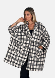 Cappotto oversize a quadri