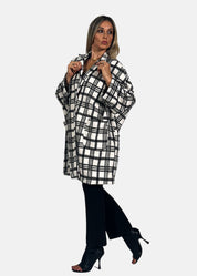 Cappotto oversize a quadri