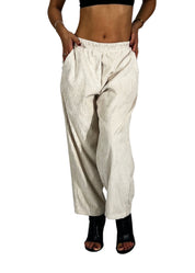 Pantalone donna in velluto a coste