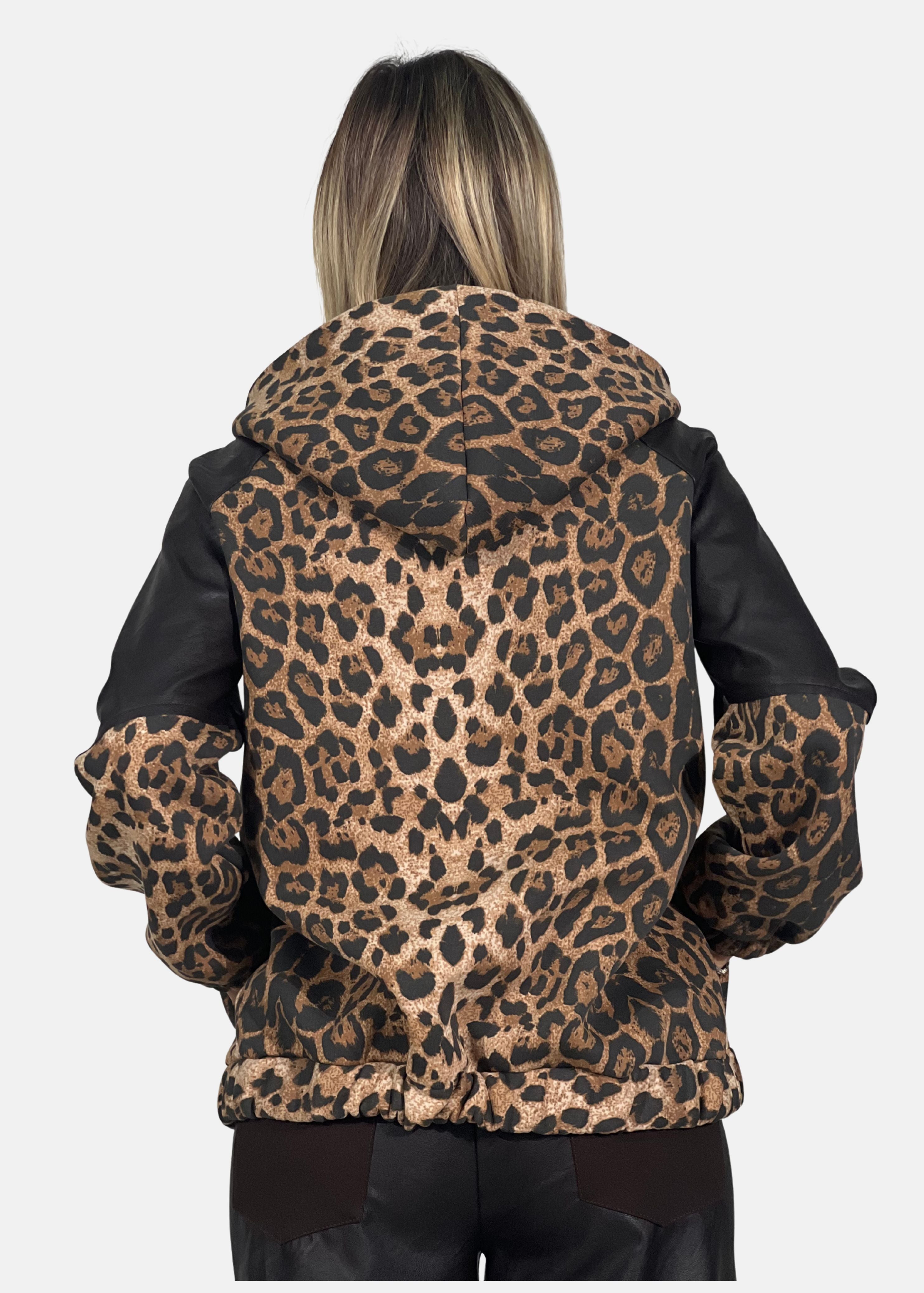 Bomber donna in Ecopelle e maculato - Paola Tienforti - Sito Ufficiale