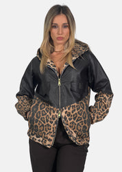 Bomber donna in Ecopelle e maculato - Paola Tienforti - Sito Ufficiale