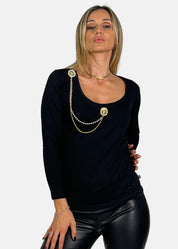 T-Shirt Donna con spilla - Paola Tienforti - Sito Ufficiale