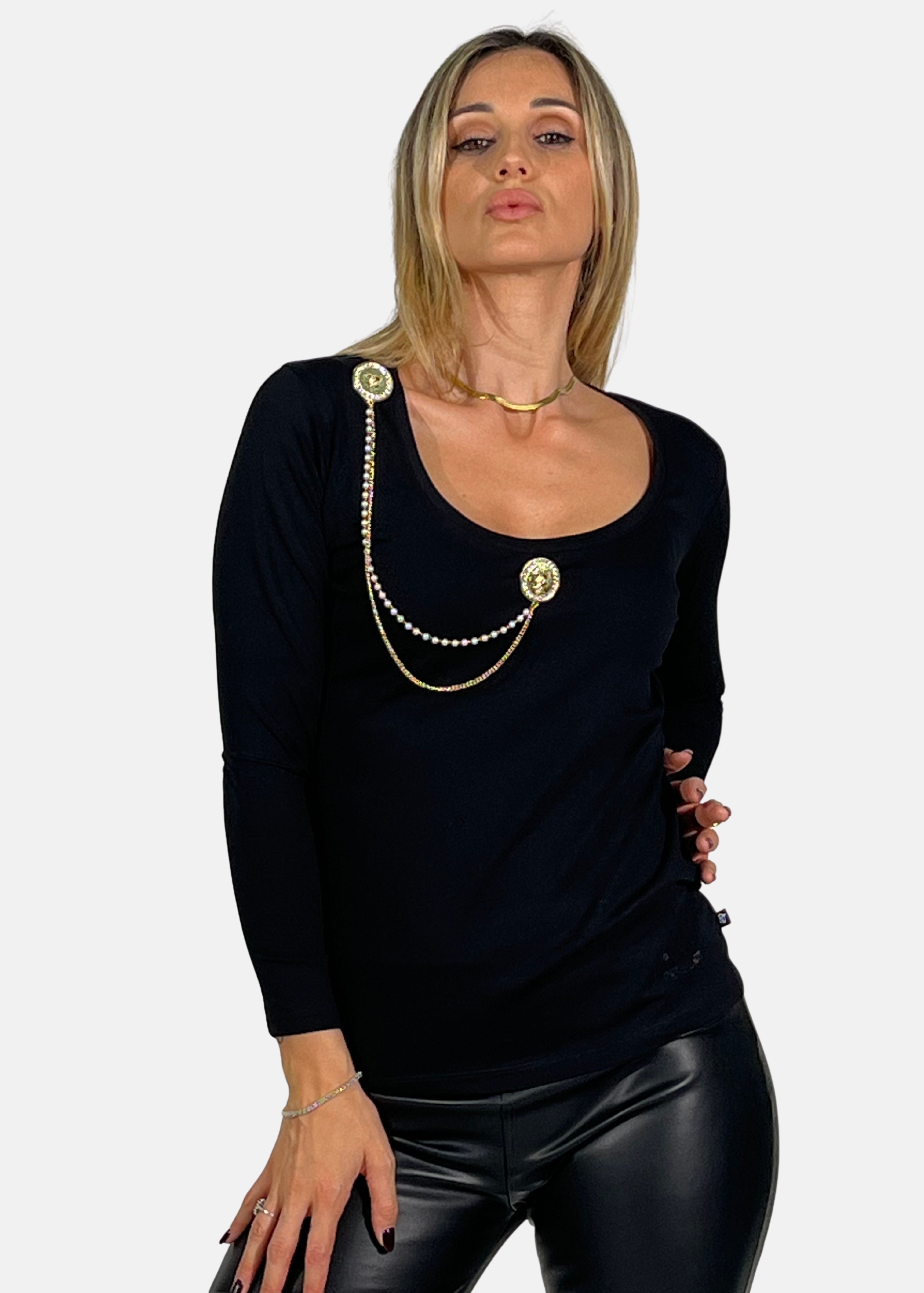 T-Shirt Donna con spilla - Paola Tienforti - Sito Ufficiale