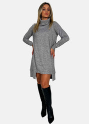 Abito dolcevita in tessuto soft