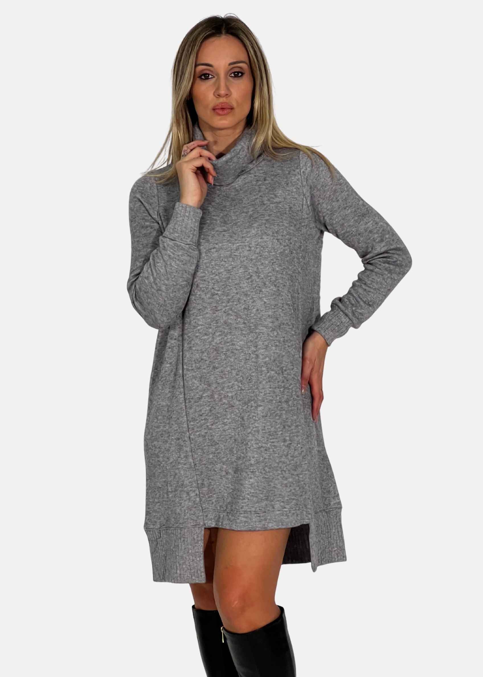 Abito dolcevita in tessuto soft