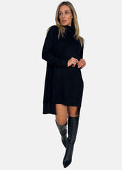 Abito dolcevita in tessuto soft