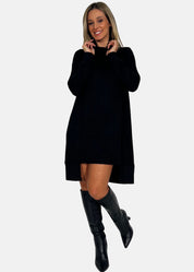 Abito dolcevita in tessuto soft