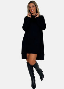 Abito dolcevita in tessuto soft