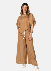 Blusa in Popeline di Viscosa