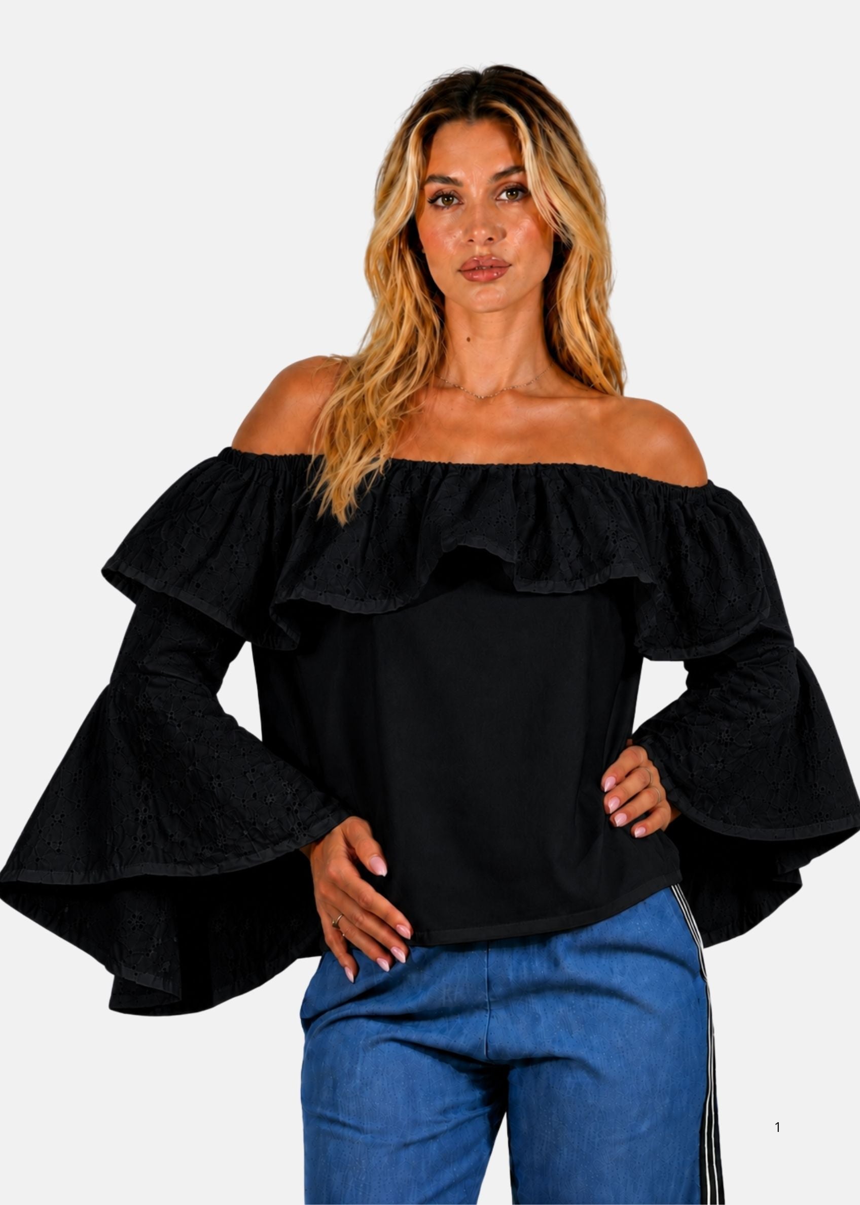Blusa Donna con Volant