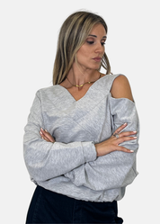 Felpa Donna Scollo a V
