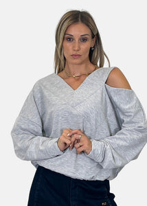 Felpa Donna Scollo a V