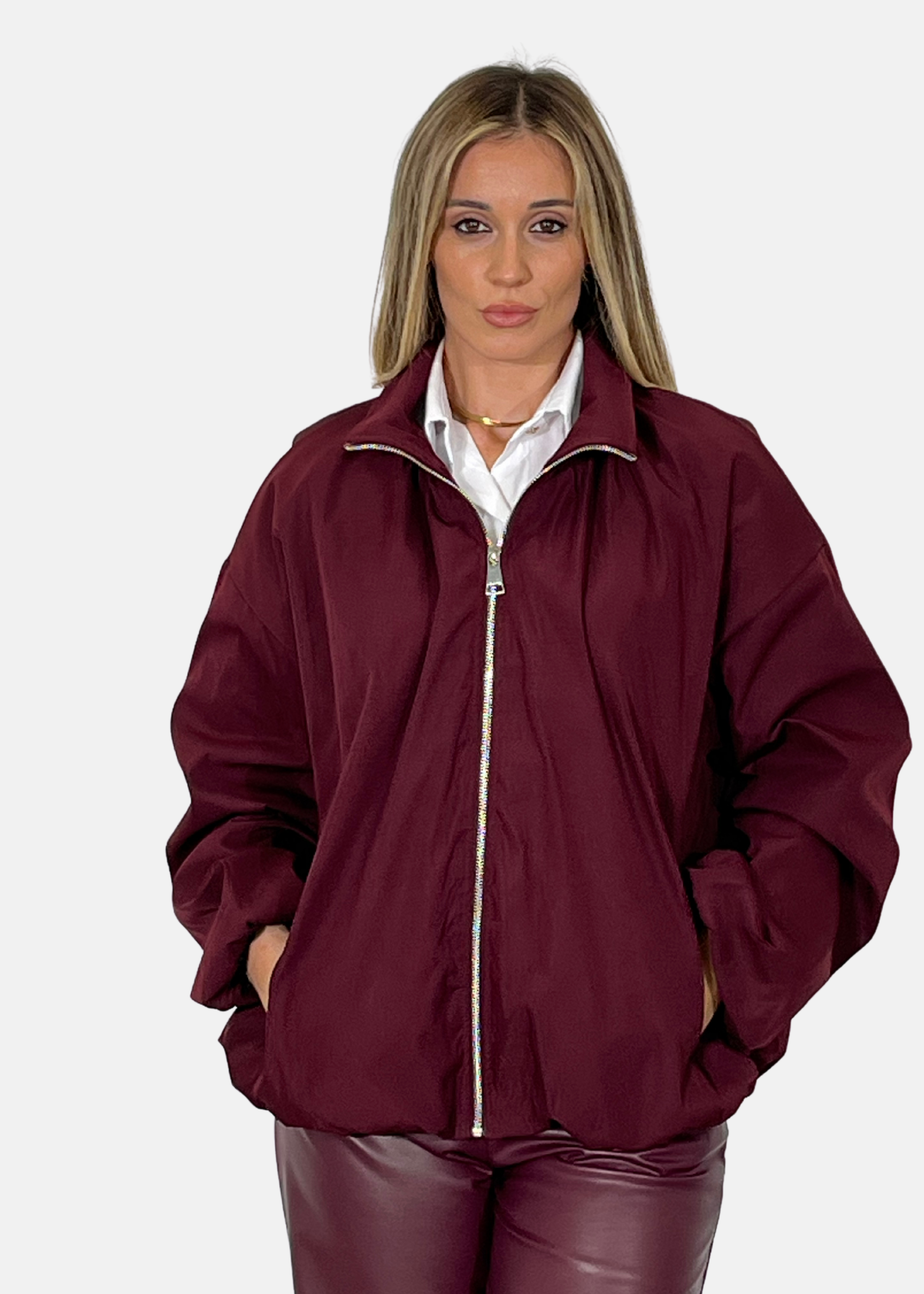 Bomber donna in nylon
