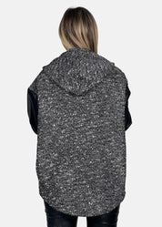 Giacca Over in Tweed con Maniche in Ecopelle - Paola Tienforti - Sito Ufficiale