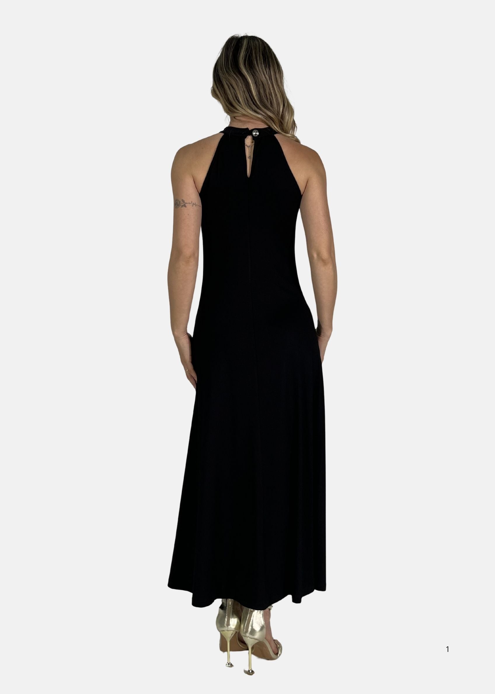 Abito lungo Scollo Halter