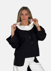 Felpa donna bicolore