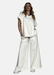 Felpa donna Smanicata Comfort Chic