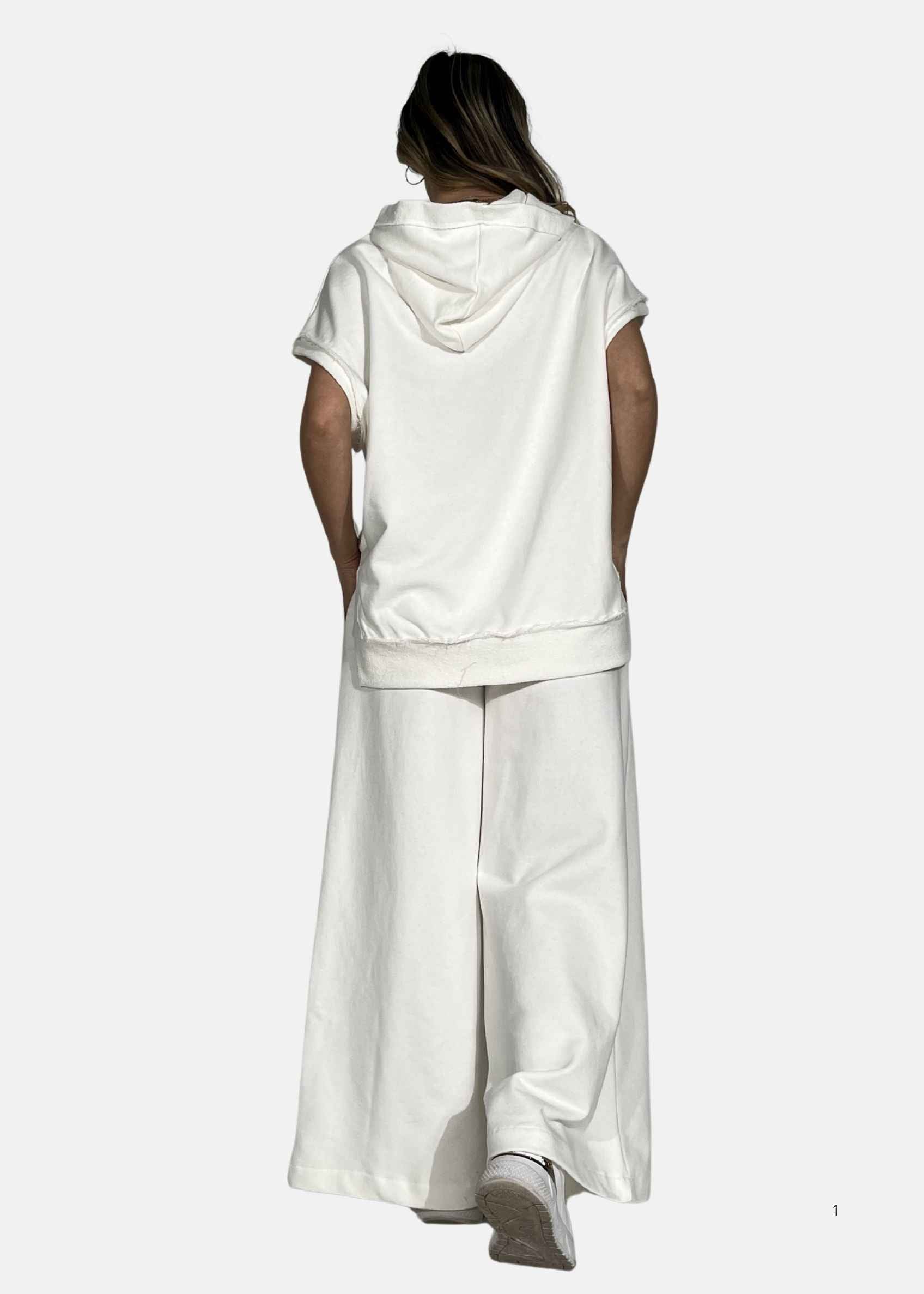 Felpa donna Smanicata Comfort Chic
