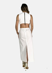 Abito CUT-OUT in cotone stretch