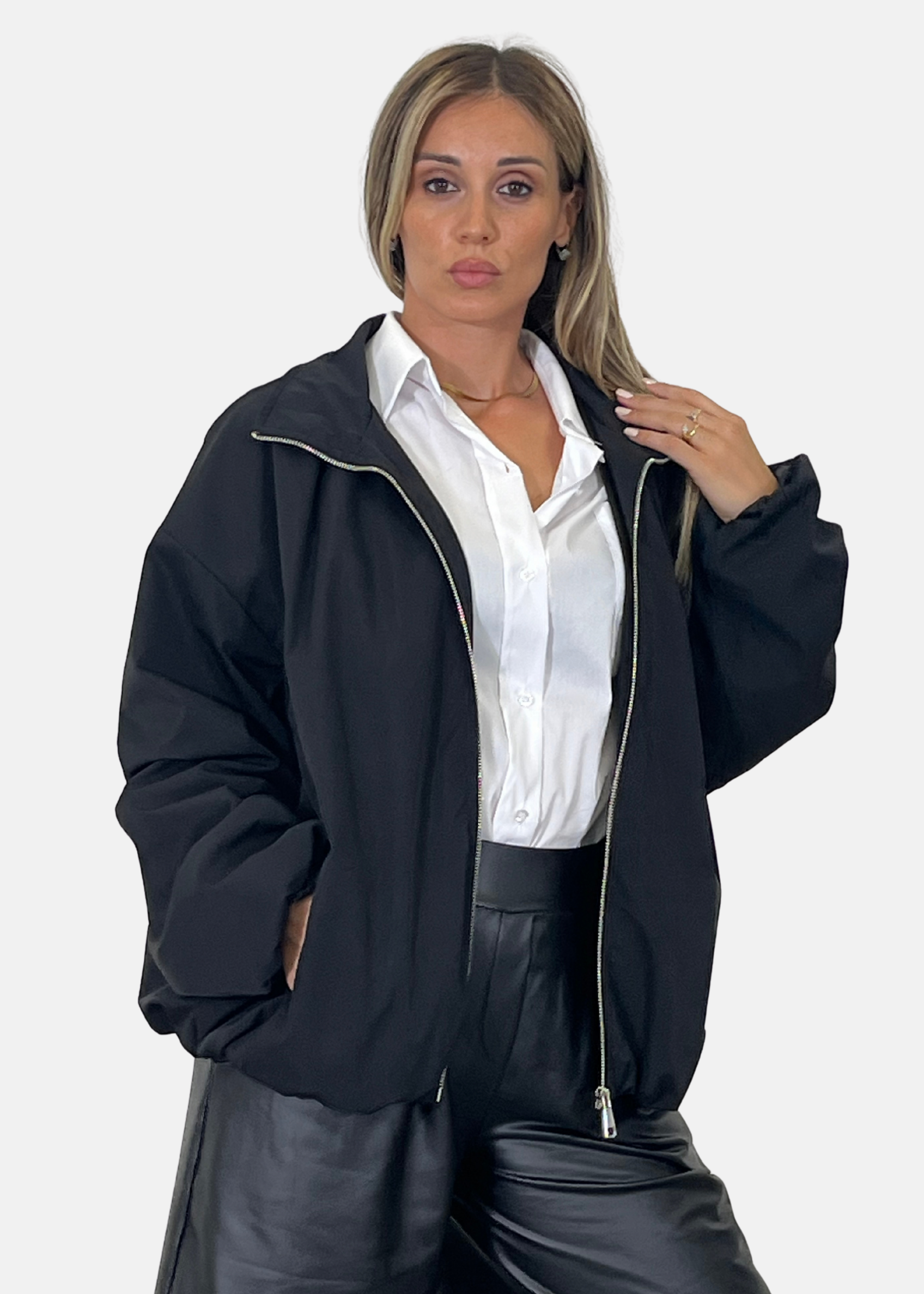 Bomber donna in nylon