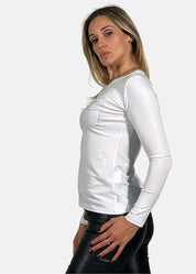 T-Shirt Donna con applicazione strass - Paola Tienforti - Sito Ufficiale